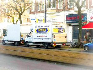 One of our Luton vans assisiting a family moving to Europe